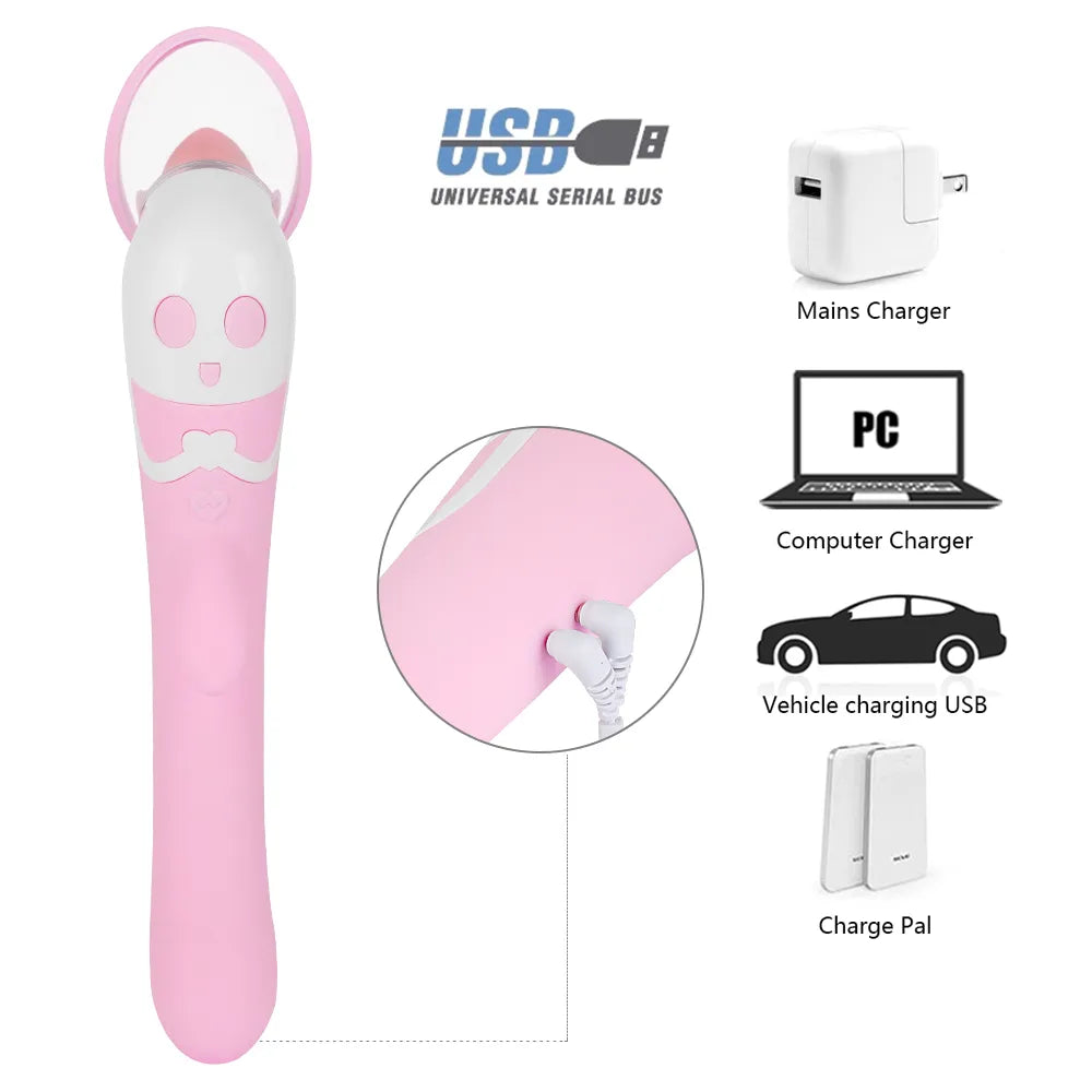 Tongue Dildo Vibrator For Women Intimate Goods Nipple Sucker Oral Licking Clitoris Stimulation Heating Erotic Sex Toys for Adult CY200520