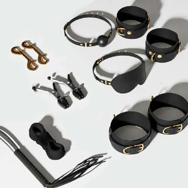 sex toys for women JIUUY Adult SM Sex Products Kits Bondage Gear Collar Butt Oral Erotic Bundle Blindfold Whip Sex BDSM Sex Game for Couples