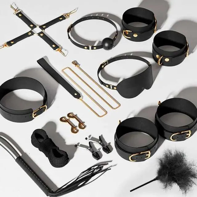 sex toys for women JIUUY Adult SM Sex Products Kits Bondage Gear Collar Butt Oral Erotic Bundle Blindfold Whip Sex BDSM Sex Game for Couples