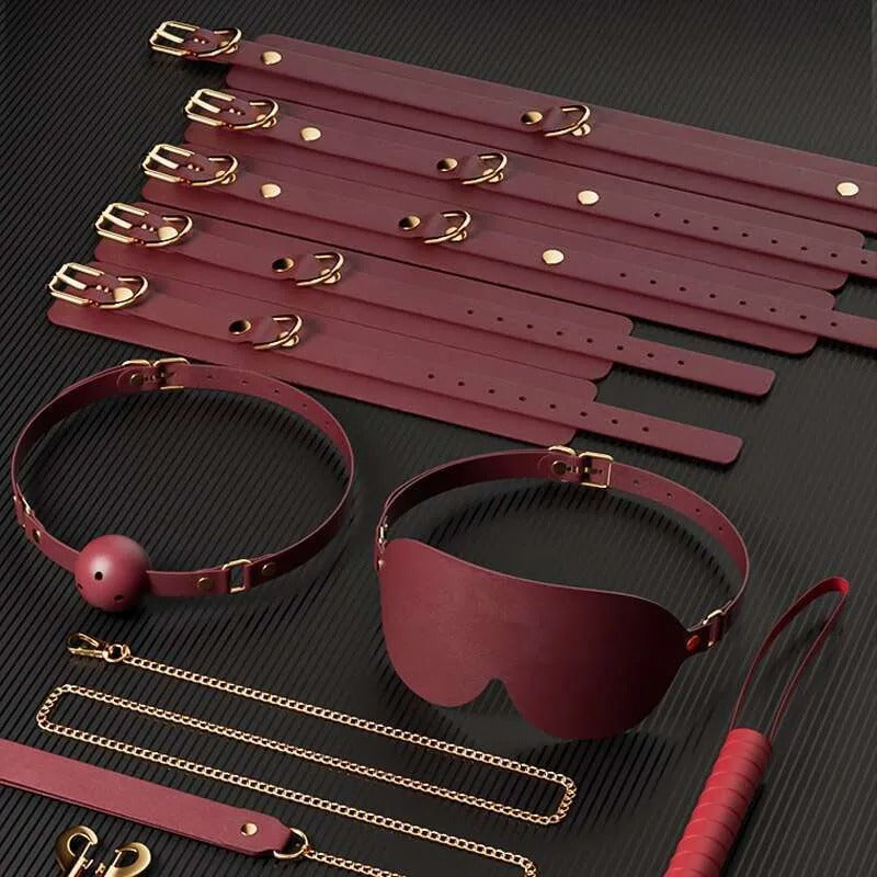 sex toys for women JIUUY Adult SM Sex Products Kits Bondage Gear Collar Butt Oral Erotic Bundle Blindfold Whip Sex BDSM Sex Game for Couples