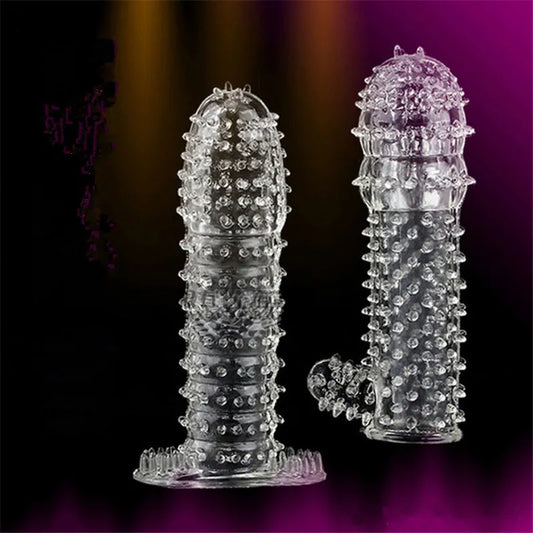 Sex toys Massagers Crystal Penis Ejaculation Delay Sleeve Cock Erection Ring vaginal Sexual Aid Adult product