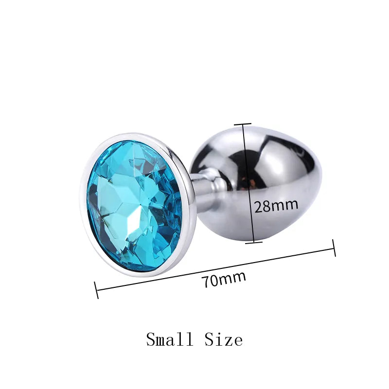 sexy Vibrator Metal Anal Toys For Women Adult Products Men Butt Plug Stainles Steel -toy DildoToys 13 Color